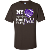TCU Horned Frogs Football My Heart is on that Field - Shirt