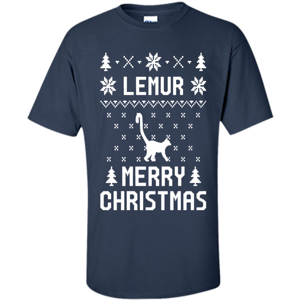 Vintage Tee For Women Men Graphic Shirts Lemur Ugly Christmas Sweater - Shirt