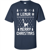 Vintage Tee For Women Men Graphic Shirts Lemur Ugly Christmas Sweater - Shirt