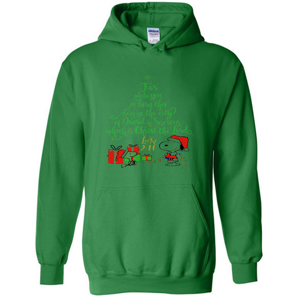 Snoopy Merry Christmas with Christmas tree T-Shirt - Hoodie