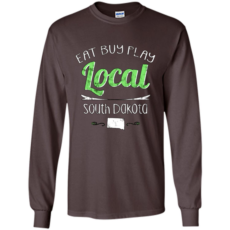 Eat Buy Play Local South Dakota Distressed PING PONG