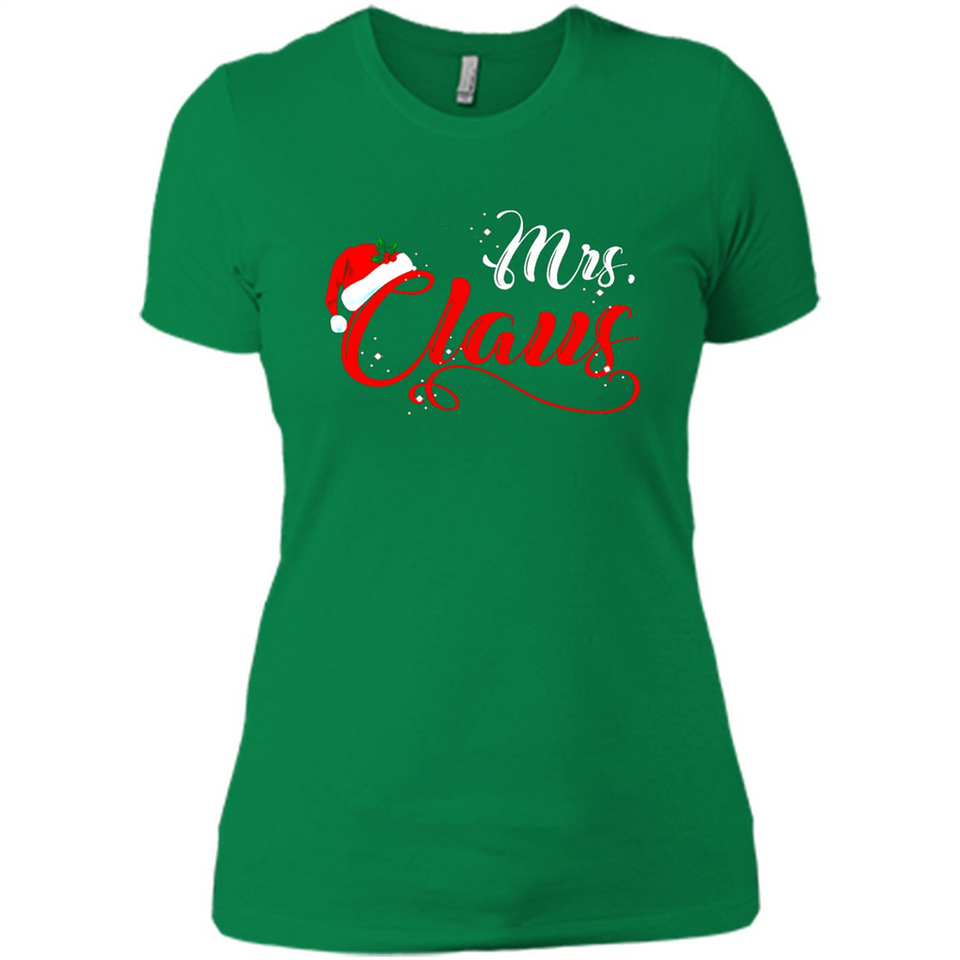 Mrs. Claus Santa Claus Merry Xmas T-Shirt - Ladies' Boyfriend T-Shirt