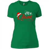 Mrs. Claus Santa Claus Merry Xmas T-Shirt - Ladies' Boyfriend T-Shirt