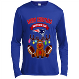 New England Patriots NFL Reindeer Funny Merry Christmas And Happy New Year