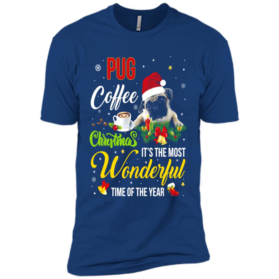 Pug Coffee Wonderful Christmas