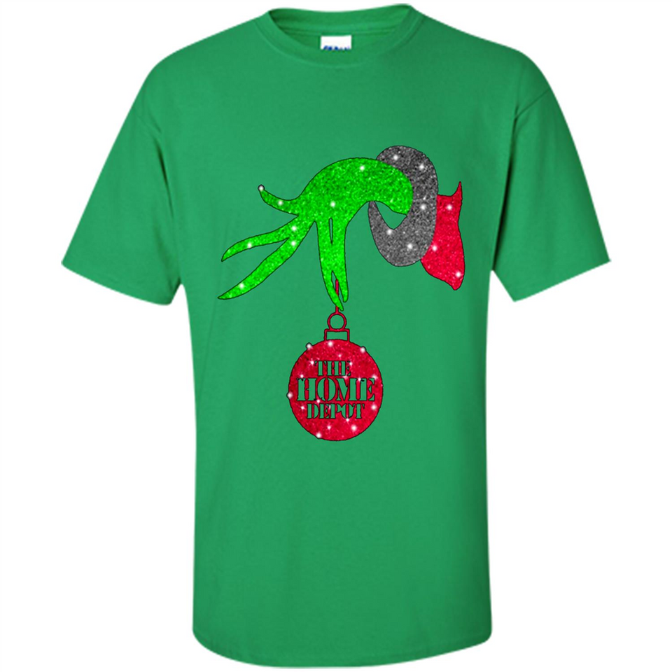 GRINCH HAND HOLDING HOMEDEPOT GLITTER CHRISTMAS PINGPONG
