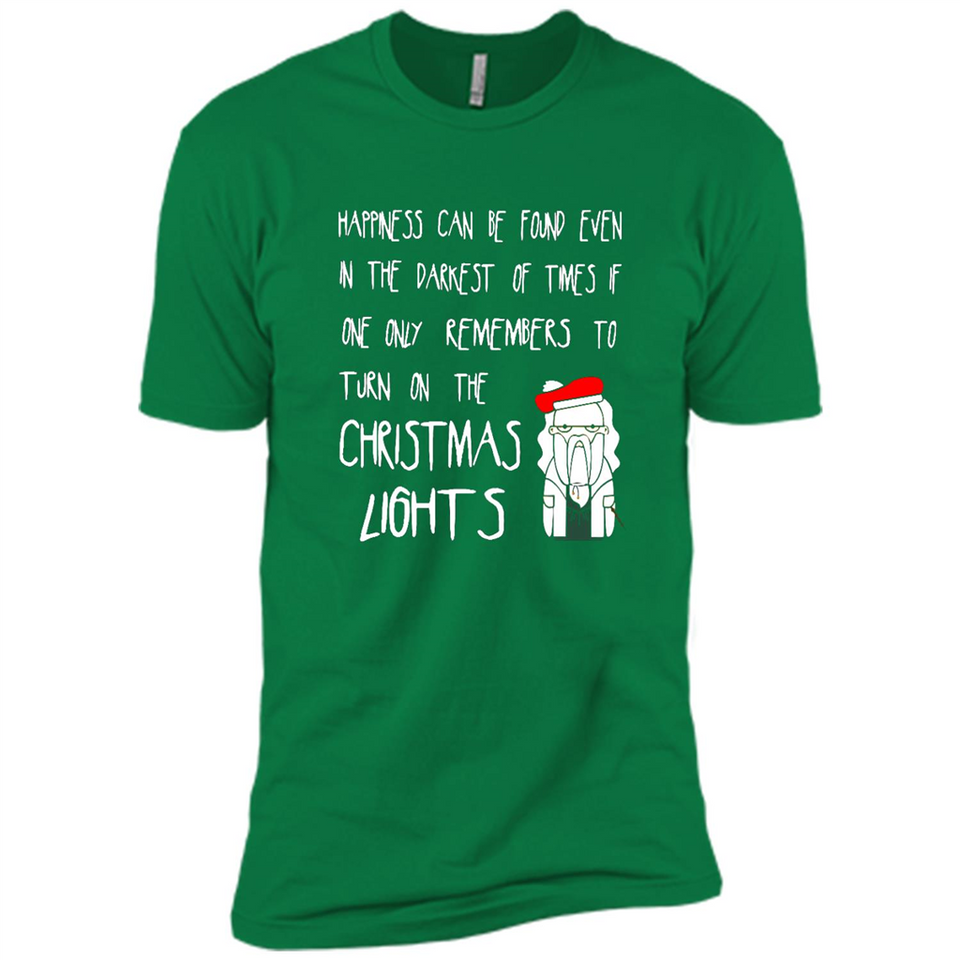 Christmas Ugly Sweater Christmas Lights - Premium Short Sleeve T-Shirt