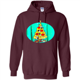 Funny Pizza Ugly Christmas Sweater Xmas Pizza Tree - Hoodie