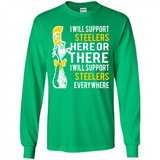 Shirt For Dr Seuss Cat And Pittsburgh Steelers Fans - Long Sleeve T-Shirt