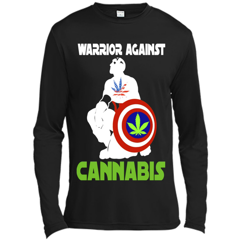 warrior against cannabis - Canvas Long Sleeve T-Shirt