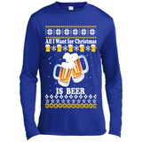 All I want for Christmas is Beer sweater - Canvas Long Sleeve T-Shirt
