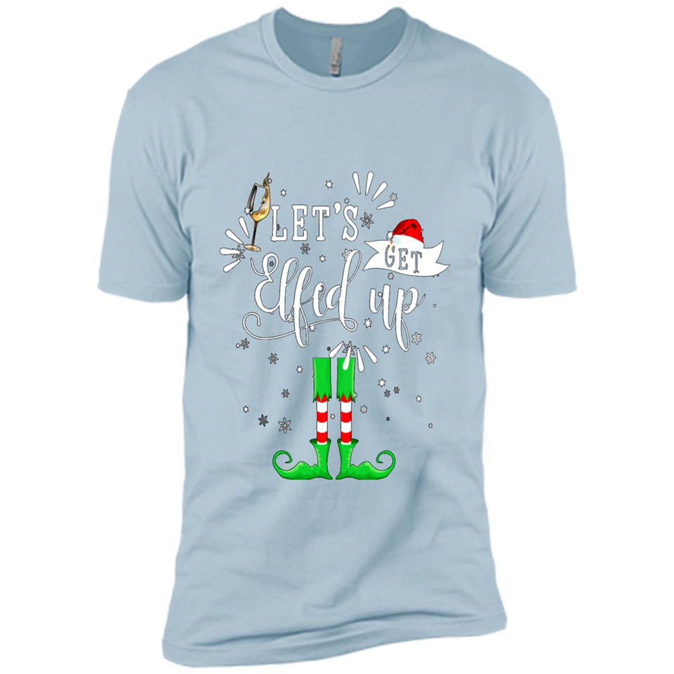 Let's Get Elfed Up Funny Drinking Wine Christmas Elf PINGPONG