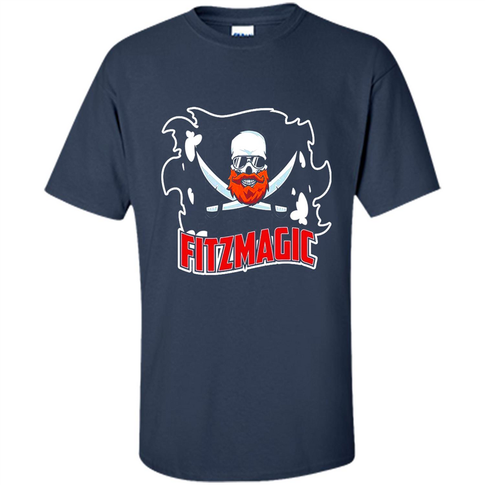 Order Fitzmagic T-Shirt Ryan Fitzpatrick Beard Skull Football Tampa Florida PINGPONG