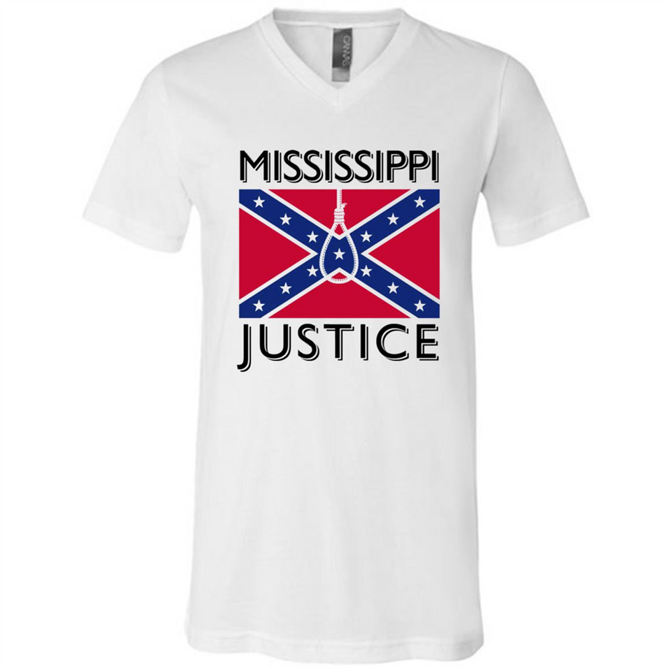 Mississippi Justice - Canvas Unisex V-Neck