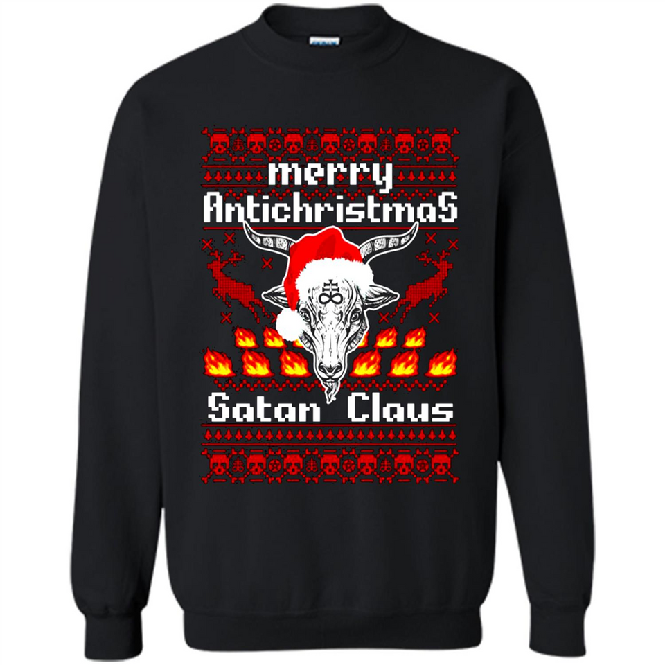 Merry Antichristmas Satan Claus Christmas sweater Sweater PINGPONG