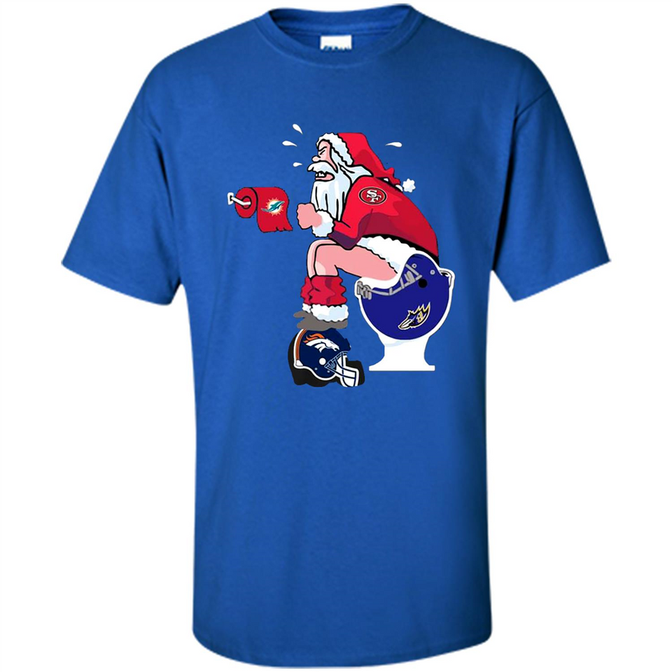 San Francisco 49ers Santa Claus Toilet