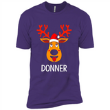 Donner Reindeer Santa Claus Funny Xmas Holiday T-Shirt - Premium Short Sleeve T-Shirt