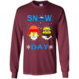Snow Day Shirt For Denver Broncos Vs Minion Fans pingpong