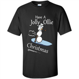 Snowman Snowboarder Tshirt Have Jolly Ollie Christmas