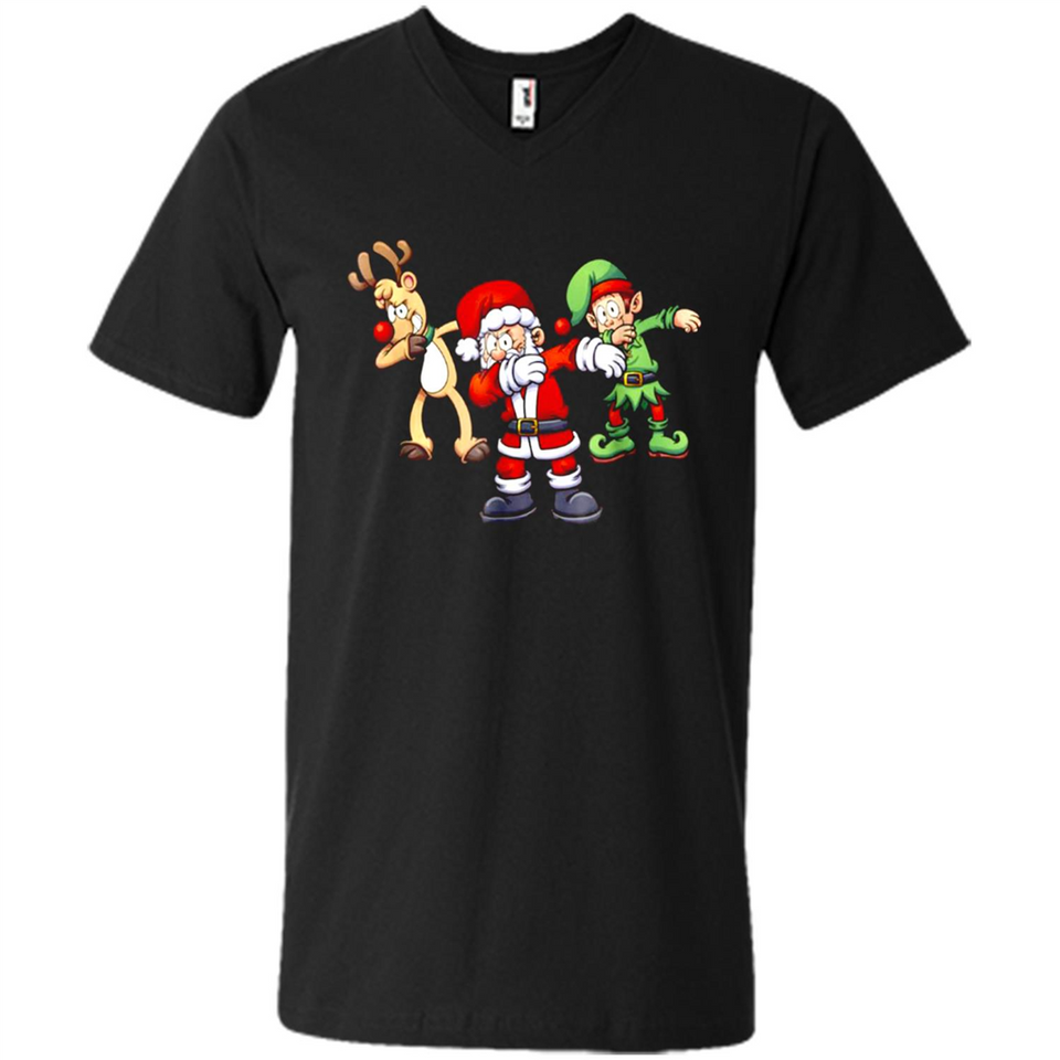 Dabbing Santa - Men's V-Neck