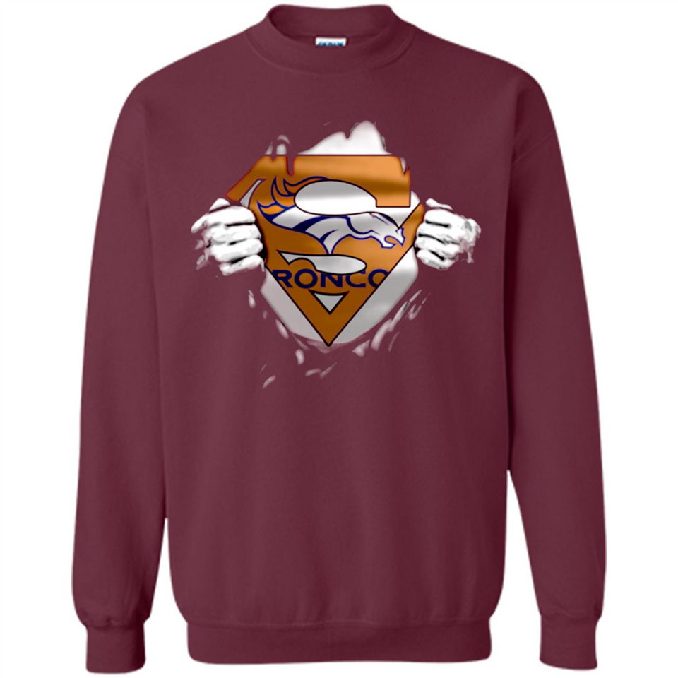 Denver Broncos And Superman Fans - Sweatshirt