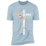 All I need today is a little bit of Hallmark and a whole lot of Jesus - Premium Short Sleeve T-Shirt