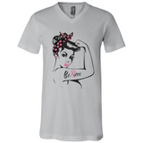 National Breast Cancer Day - Canvas Unisex V-Neck