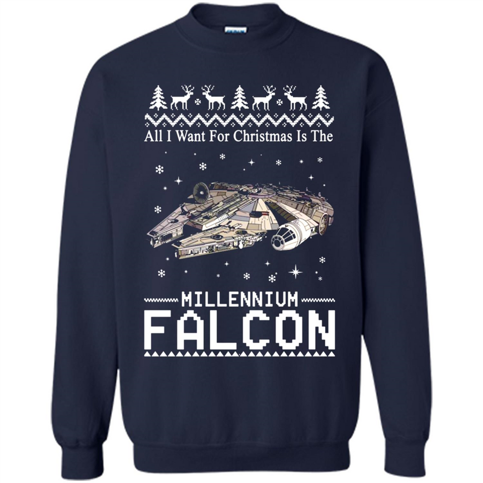 All I Want For Christmas Is The Millennium Falcon ugly PINGPONG