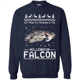 All I Want For Christmas Is The Millennium Falcon ugly PINGPONG