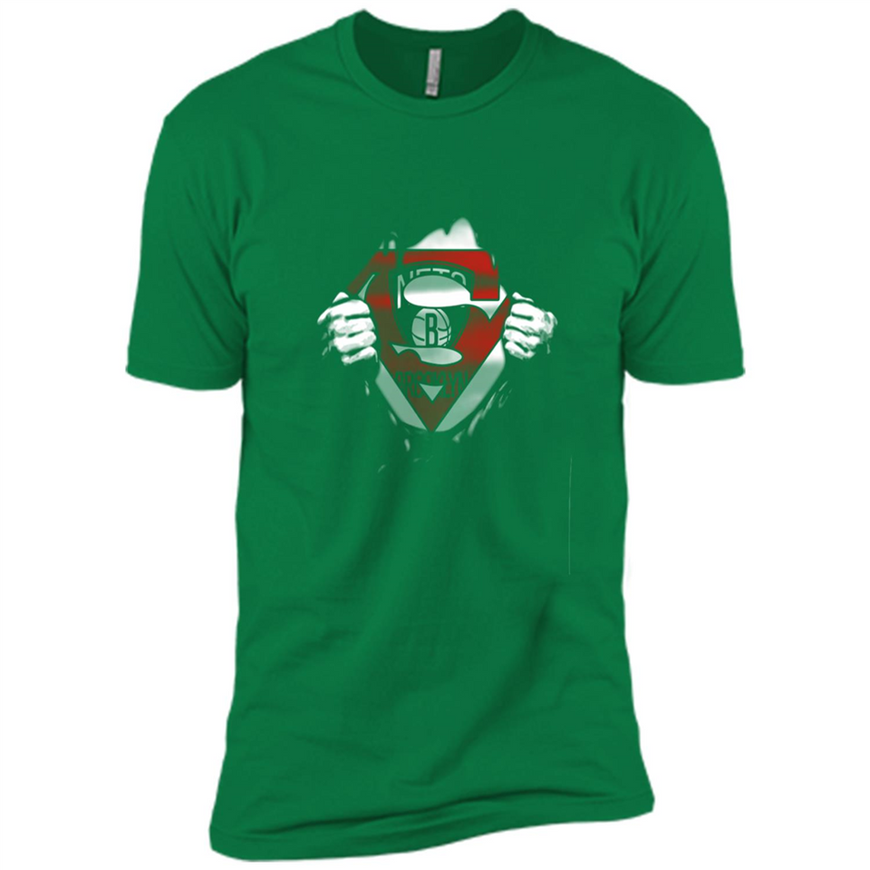 Brooklyn Nets And Superman Fans - Premium Short Sleeve T-Shirt