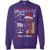 North Pole Born and Raised Shirt, Merry Xmas Ugly Christmas - Sweatshirt