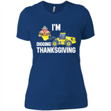 I'm Digging Thanksgiving Cute Turkey Tractor