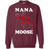 Nana Moose Funny Christmas Plaid Buffalo T-Shirt - Sweatshirt