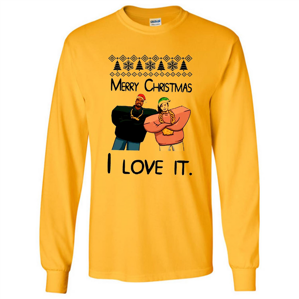 Drake Merry Christmas I love it sweatshirt PINGPONG - Long Sleeve T-Shirt