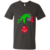GRINCH HAND HOLDING BOSTON RED SOX GLITTER CHRISTMAS PINGPONG