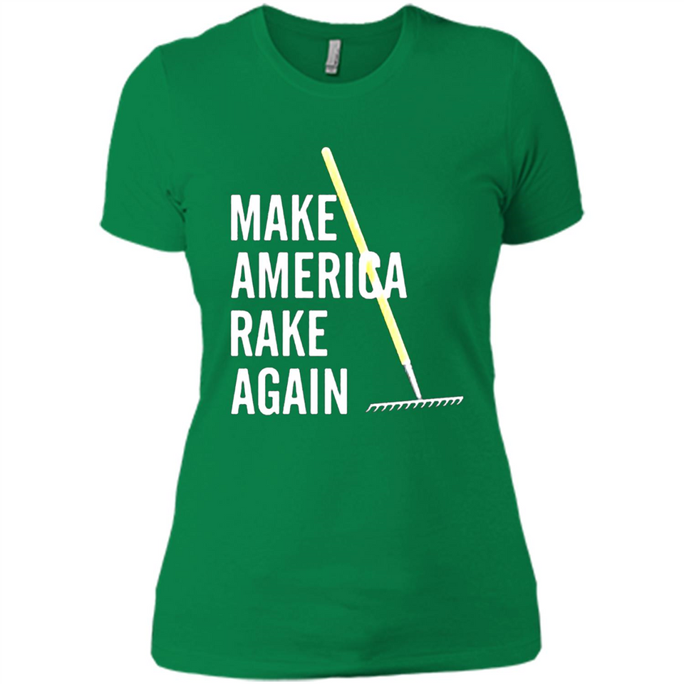 Make America Rake Again California Fires Paradise Youth T-Shirt PINGPONG - Ladies' Boyfriend T-Shirt