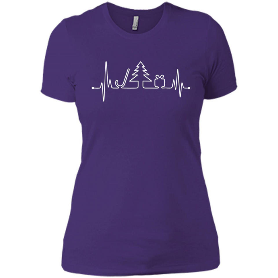 Heartbeat Christmas Tree T-shirt Funny Xmas Costume