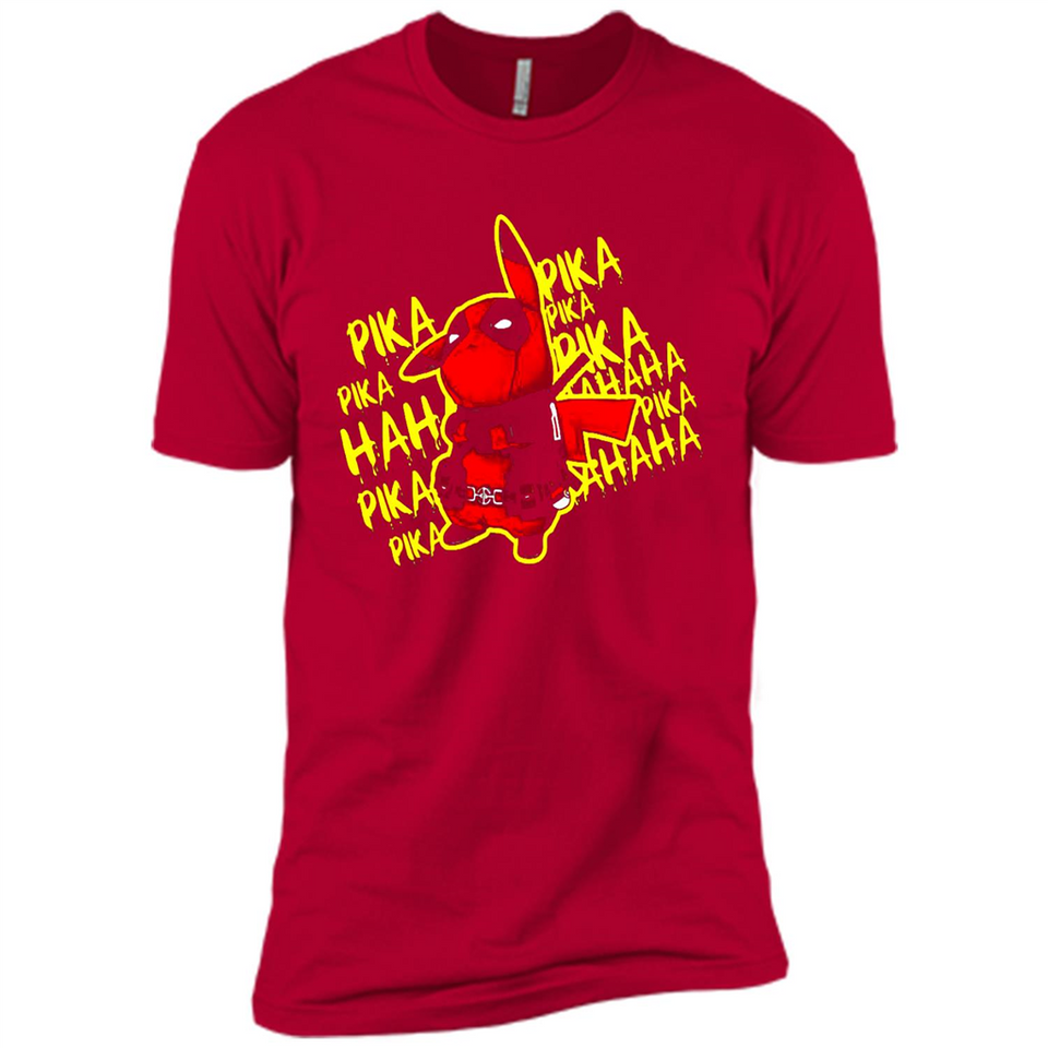 Pikachu Deadpool T-Shirt PINGPONG - Premium Short Sleeve T-Shirt