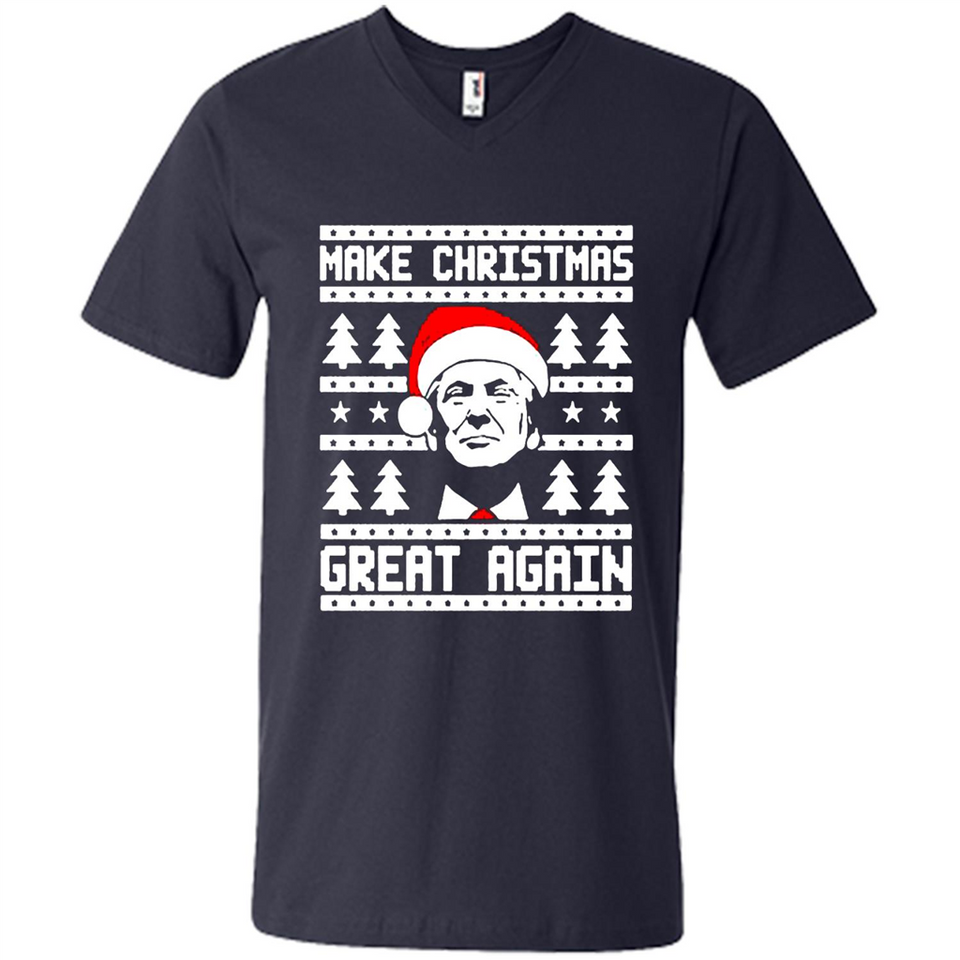 Fabulous Make Christmas Great Again Trump Ugly Christmas - Men's V-Neck
