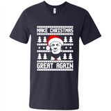 Fabulous Make Christmas Great Again Trump Ugly Christmas - Men's V-Neck