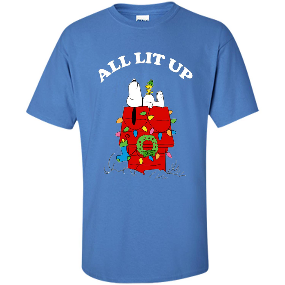 Peanuts By Schulz Snoopy Young Men_s Christmas SweatShirt - Shirt