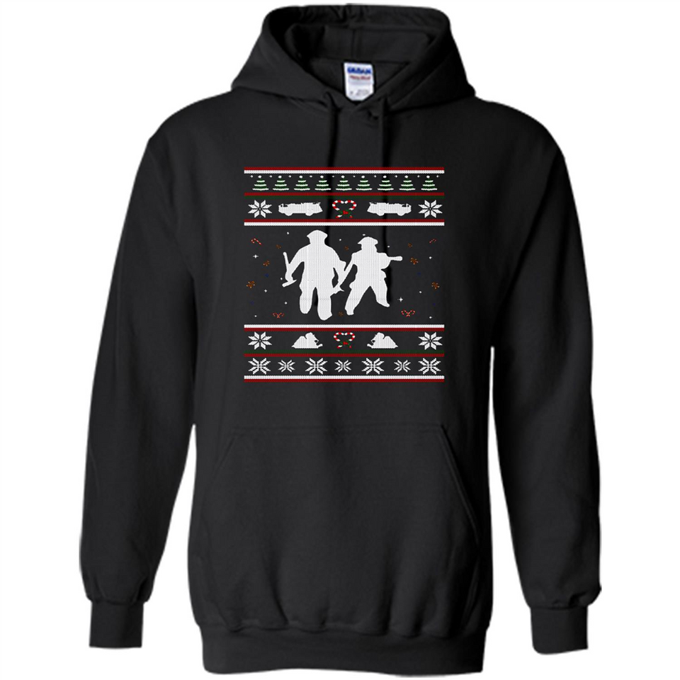 Christmas Ugly Sweater Firefighter Ugly Christmas Sweater - Hoodie
