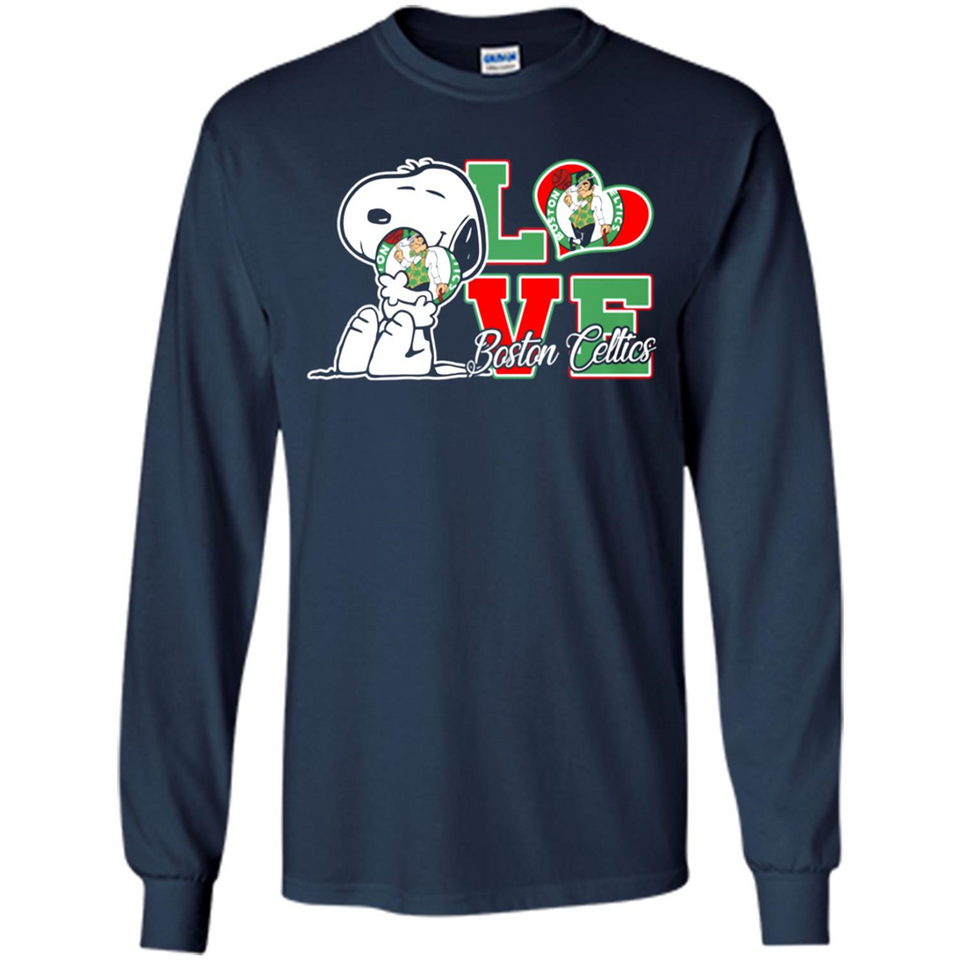 Snoopy loves NBA Boston Celtics - Long Sleeve T-Shirt