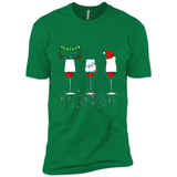 Christmas Red Wine Funny Merry Xmas Sweatshirt - Premium Short Sleeve T-Shirt
