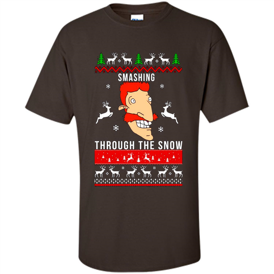 Nigel Thornberry Smashing through the snow Christmas sweatshirt PINGPONG