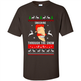 Nigel Thornberry Smashing through the snow Christmas sweatshirt PINGPONG