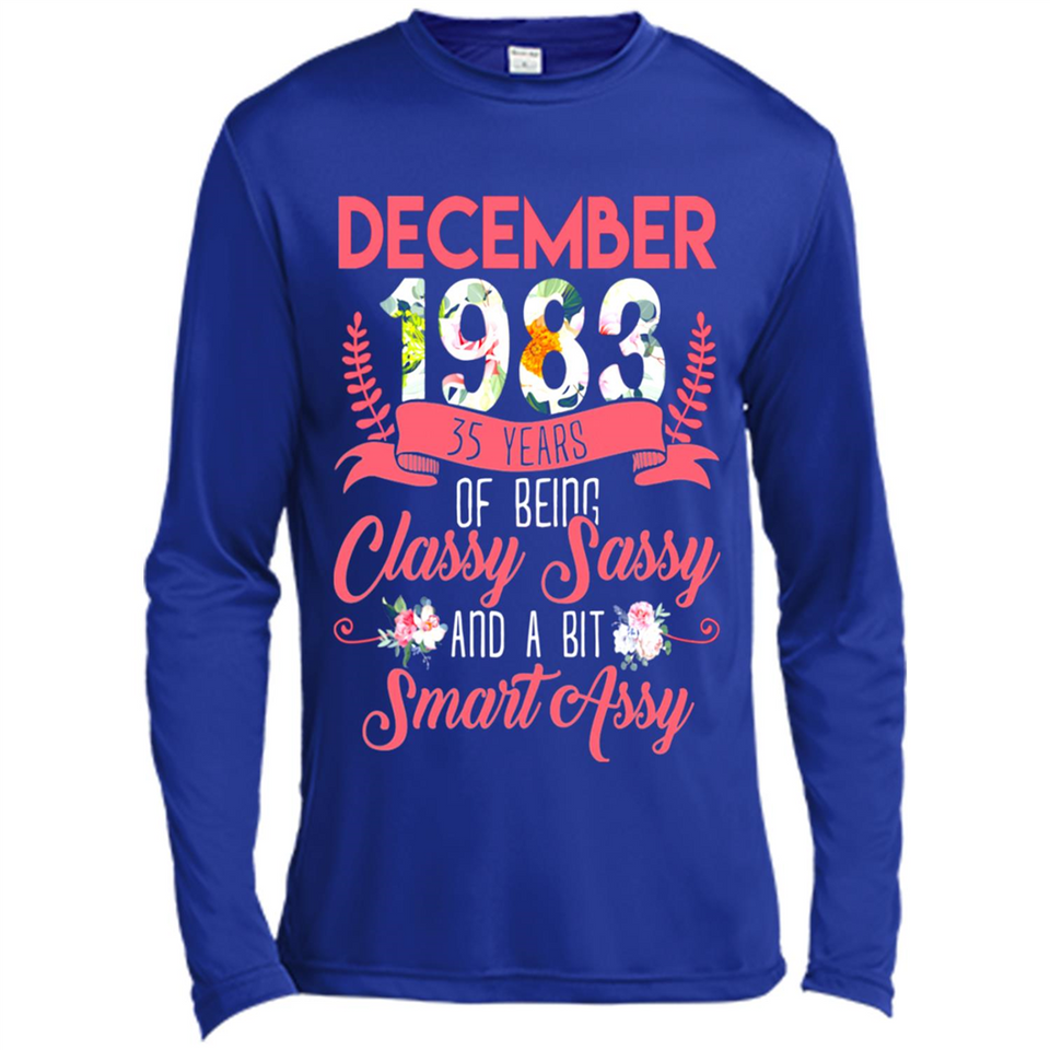 December 1983 35 Years Of Being Classy Sassy - Canvas Long Sleeve T-Shirt