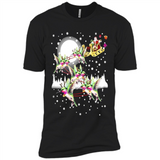 Hummingbird Santa Sleigh - Premium Short Sleeve T-Shirt