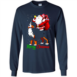 Merry Christmas Santa Claus With Big Dog sweater PINGPONG