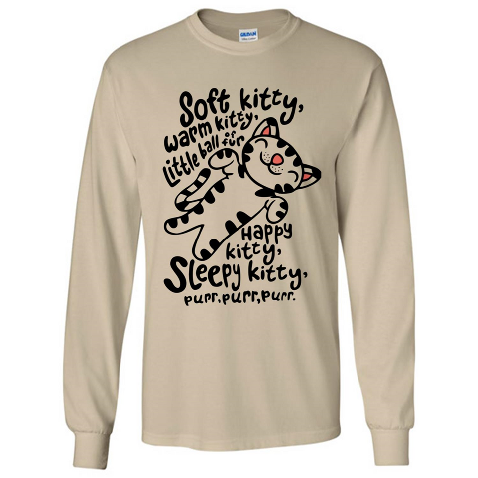 Soft kitty warm kitty little ball of fur - Long Sleeve T-Shirt
